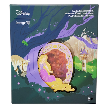 Tangled Princess Rapunzel Lenticular 3-Inch Collector Box Pin