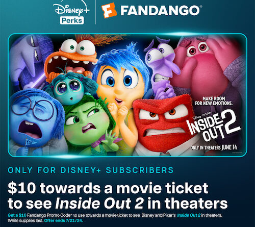 Disney+ Offer for "Inside Out 2"