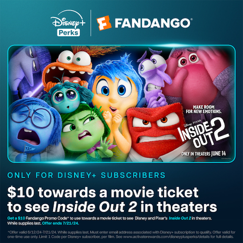 Disney+ Subscribers Can Get $10 Towards Fandango Ticket for Pixar's ...