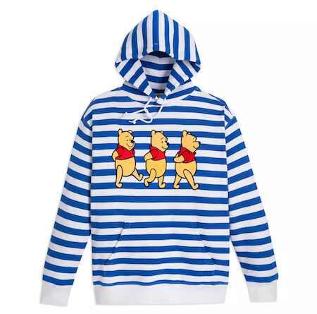 Winnie the Pooh Striped Pullover Hoodie for Adults