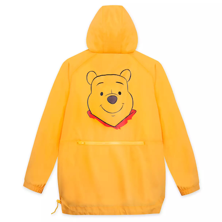 Winnie the Pooh Packable Hooded Rain Jacket for Adults - back