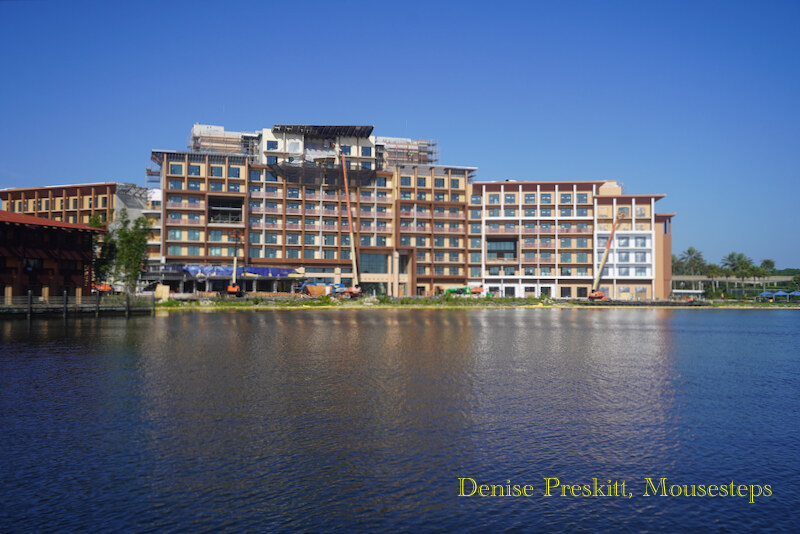 Polynesian Village Resort Island Tower DVC Construction from July 2020