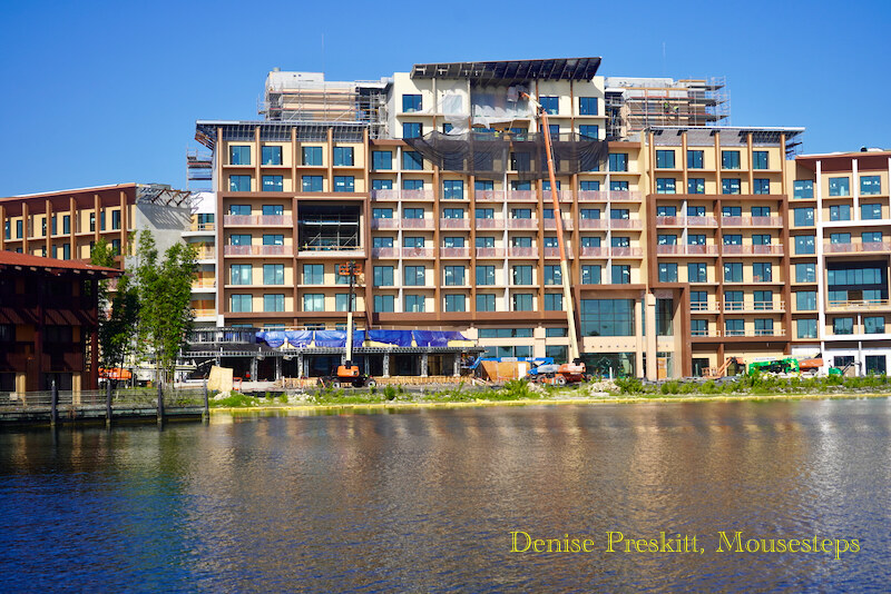 Polynesian Village Resort Island Tower DVC Construction from July 2020