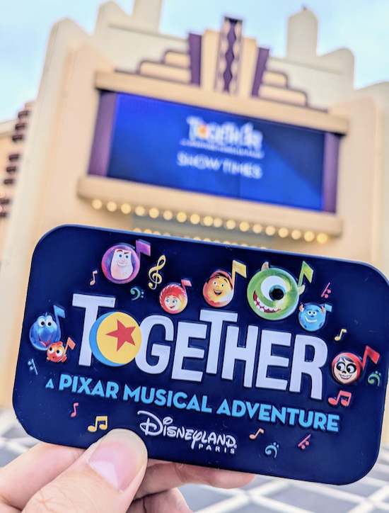 "TOGETHER: a Pixar Musical Adventure" ear magnet at Disneyland Paris