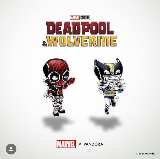 Deadpool and Wolverine Pandora Charms