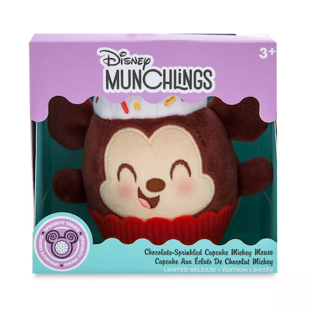 Mickey Mouse Chocolate-Sprinkled Cupcake Disney Munchlings Plush