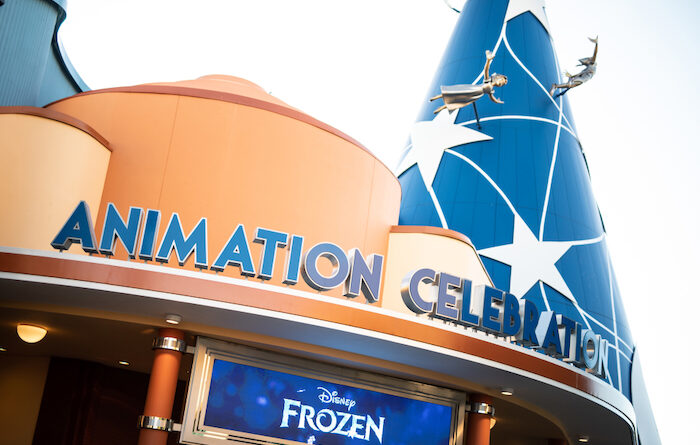 Frozen: A Musical Invitation exterior at Animation Celebration