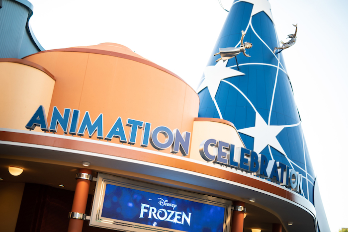 Frozen: A Musical Invitation exterior at Animation Celebration