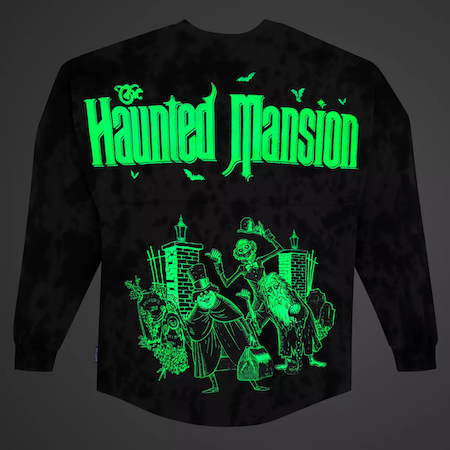 The Haunted Mansion Glow-in-the-Dark Spirit Jersey for Adults - back