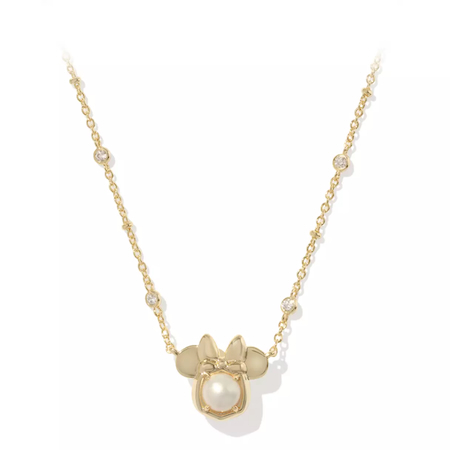 Minnie Mouse Icon Short Necklace by Kendra Scott – Pearl