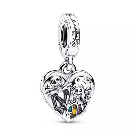 The Nightmare Before Christmas Jack and Sally Pandora Charm