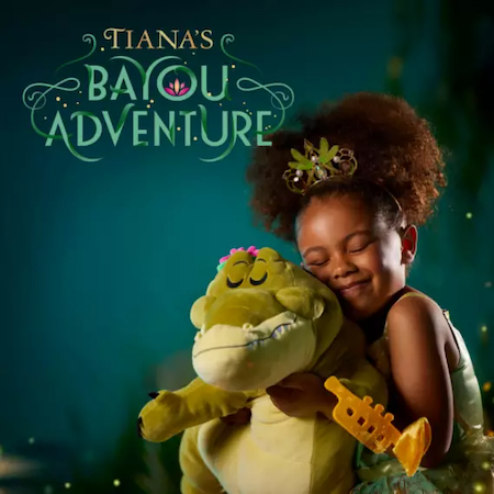 Louis the Alligator plush from Tiana's Bayou Adventure