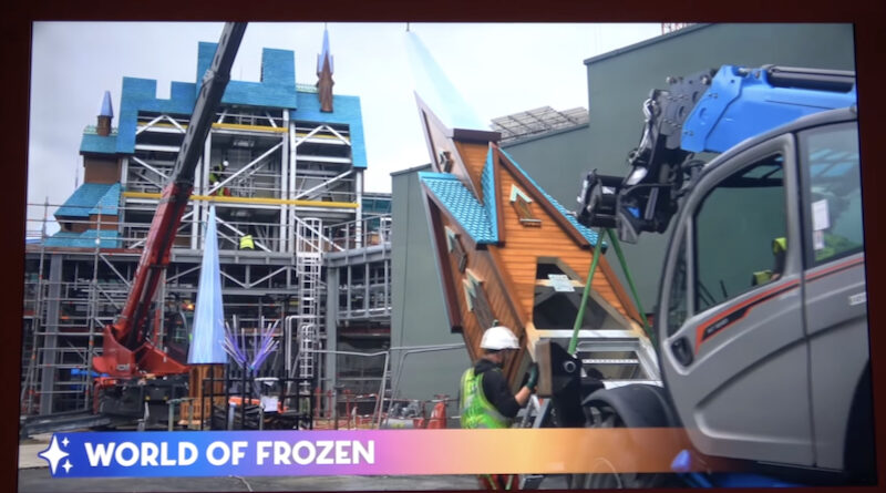 World of Frozen Construction at Disneyland Paris