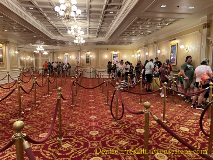 Jack and Sally Meet and Greet queue at Town Square Theater - Mickey's Not-So-Scary Halloween Party