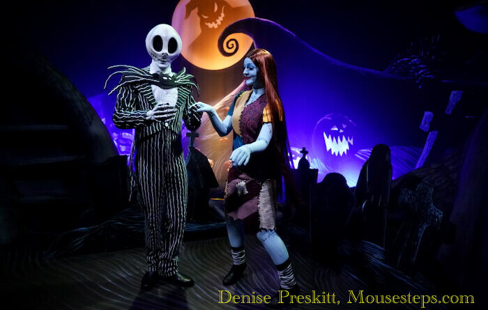 Jack and Sally Meet and Greet at Town Square Theater - Mickey's Not-So-Scary Halloween Party