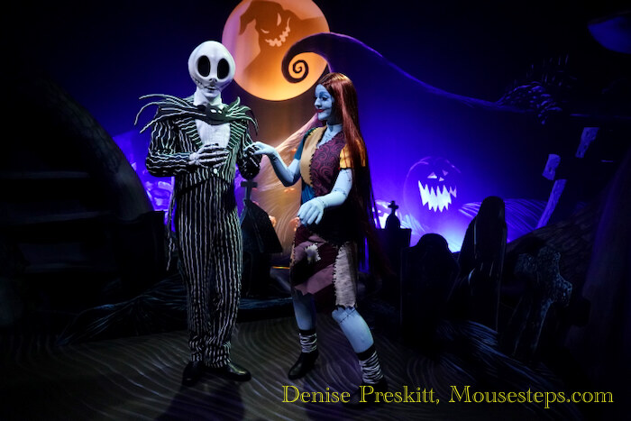 Jack and Sally Meet and Greet at Town Square Theater - Mickey's Not-So-Scary Halloween Party