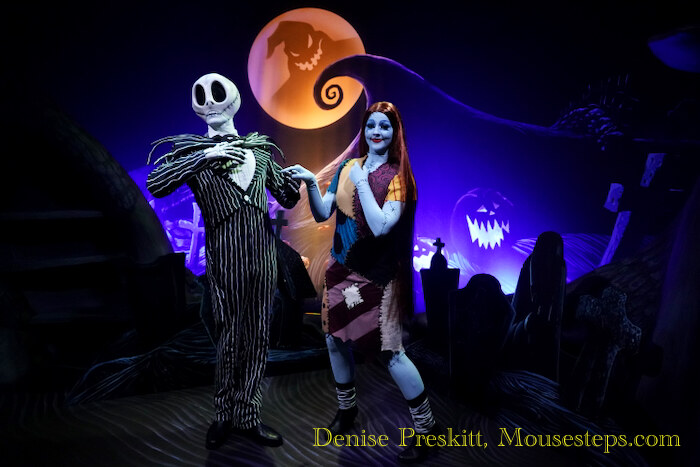 Jack and Sally Meet and Greet at Town Square Theater - Mickey's Not-So-Scary Halloween Party