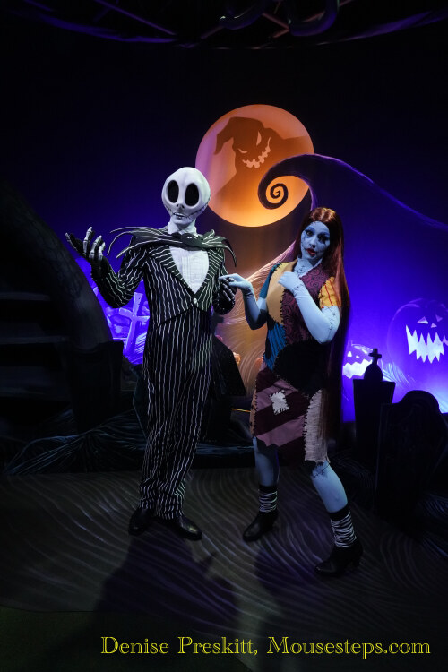 Jack and Sally Meet and Greet at Town Square Theater - Mickey's Not-So-Scary Halloween Party