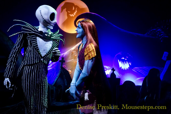 Jack and Sally Meet and Greet at Town Square Theater - Mickey's Not-So-Scary Halloween Party