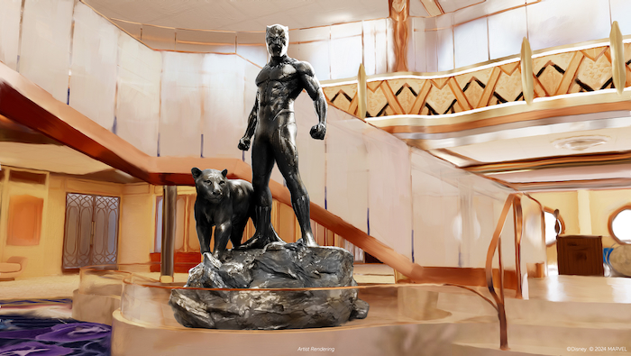 Disney Destiny Grand Hall with T'Challa