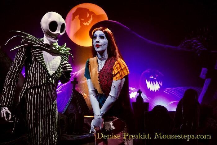 Jack and Sally Meet and Greet at Town Square Theater - Mickey's Not-So-Scary Halloween Party