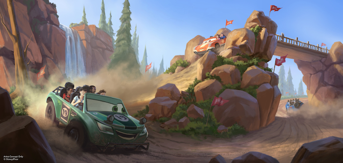 Walt Disney World Cars Attraction coming to Magic Kingdom - concept art