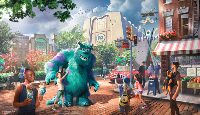 Sulley in Monsters Inc. Land - concept art