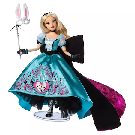 Disney Designer Collection Midnight Masquerade Series Limited Edition Doll Set – Fashionably Late - Alice