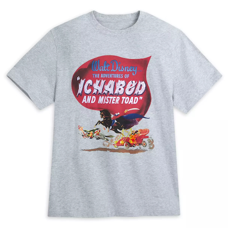 Ichabod and Mr. Toad 75th Anniversary Fashion T-Shirt for Adults