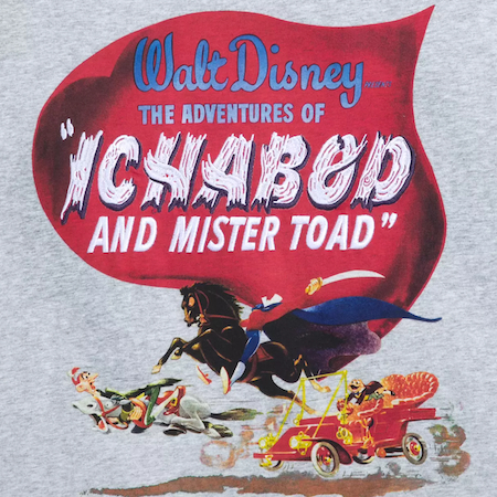 Ichabod and Mr. Toad 75th Anniversary Fashion T-Shirt for Adults