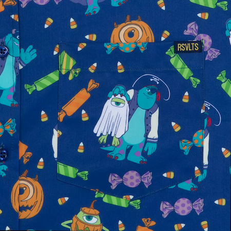 Monsters University Halloween Woven Shirt for Men by RSVLTS