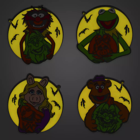 The Muppets Halloween Glow-in-the-dark Pin Set