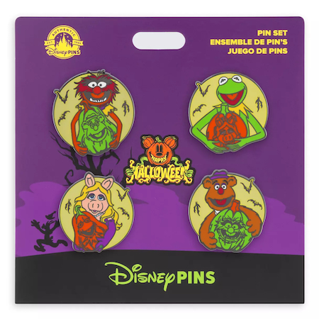 The Muppets Halloween Glow-in-the-dark Pin Set