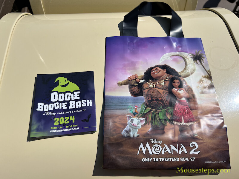 Oogie Boogie Bash 2024 map and treat bag