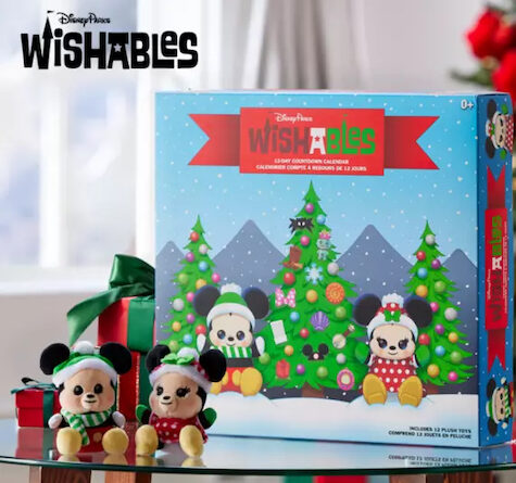 Disney Parks Wishables Plush Holiday Countdown Calendar