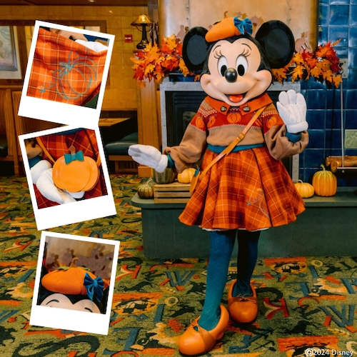 Minnie Mouse at "Mickey's Autumn Adventures" at Storytellers Cafe