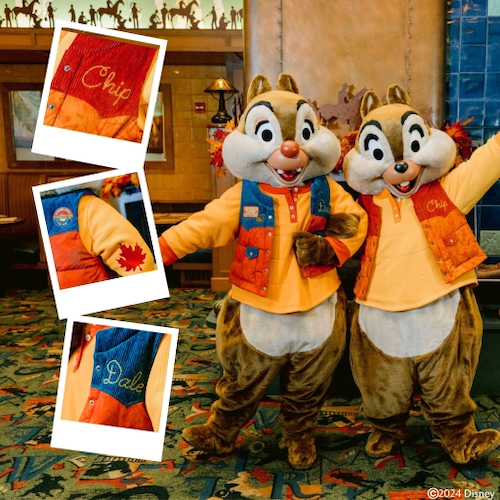 Chip and Dale for "Mickey's Autumn Adventures" at Storytellers Cafe