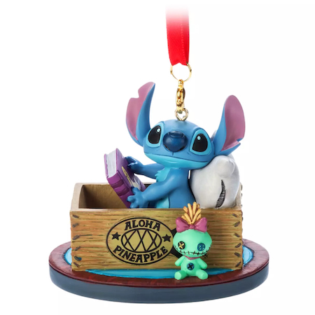 Stitch and Scrump Sketchbook Ornament – Lilo & Stitch