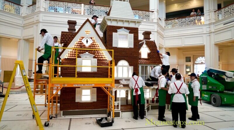 Disney's Grand Floridian Gingerbread House Construction