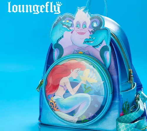 Ursula and Ariel on Loungefly backpack