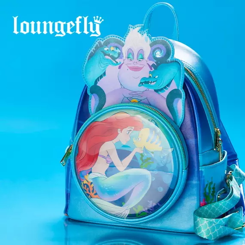 Ursula and Ariel on Loungefly backpack