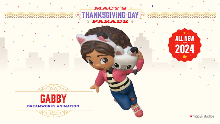 Gabby's Dollhouse Balloon Coming to the 98th Annual Macy's Thanksgiving Day Parade