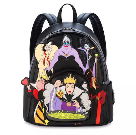 Disney Villains Glow-in-the-Dark Loungefly Mini Backpack