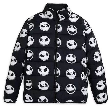 Jack Skellington Puffer Jacket for Adults