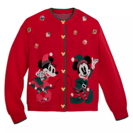 Mickey and Minnie holiday cardigan