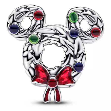 Mickey Mouse Icon Holiday Wreath Charm by Pandora