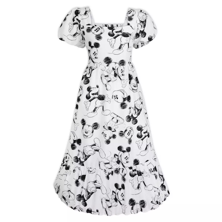 Mickey Mouse Sketch Art Dress