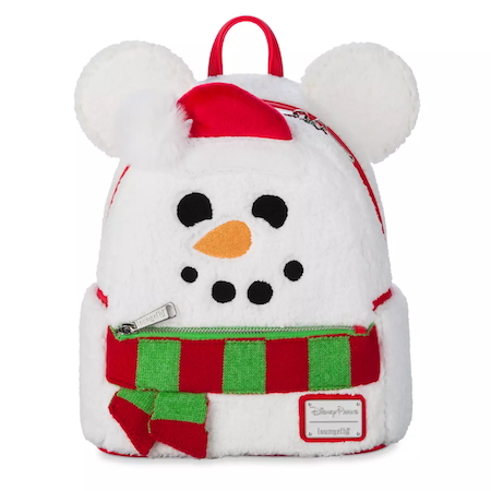 Mickey Mouse Snowman Holiday Loungefly Mini Backpack