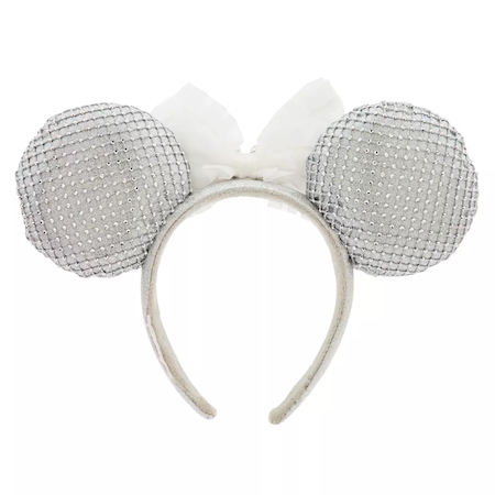 Minnie Mouse Ear Headband with Cubic Zirconia - Back