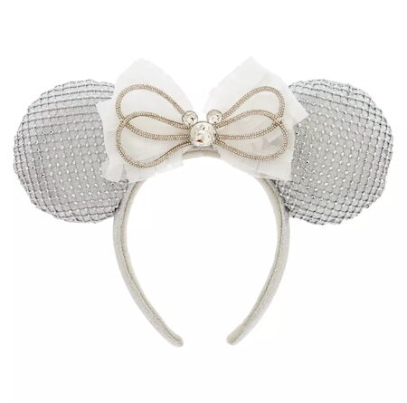 Minnie Mouse Ear Headband with Cubic Zirconia